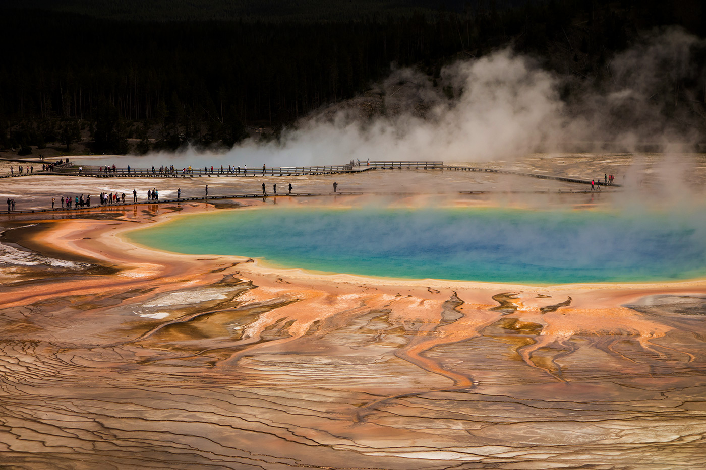 Yellowstone National Park - Grand Prismatic Springs (2014)