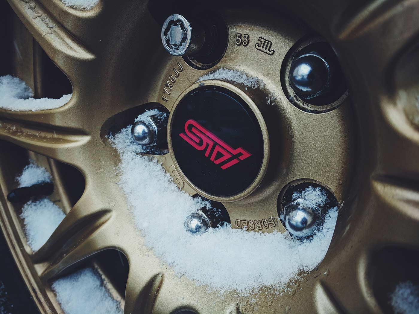 My 2007 STI - Gold BBS Wheels (2018)